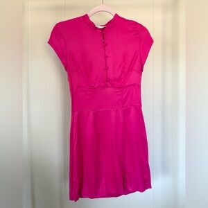 Zara Pink Satin Dress